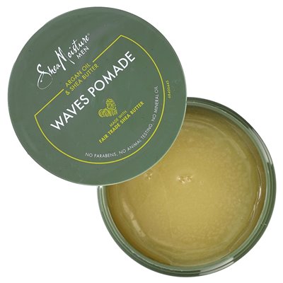 Sheamoisture, Men, Waves Pomade, Argan Oil &amp Shea Butter, 4 uncje (113 g)