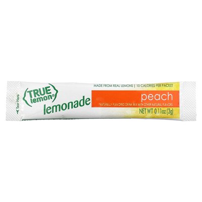 Real Citrus, Real Lemon, Limonade, Pfirsich, 10 Päckchen, je 0,11 oz (3 g)