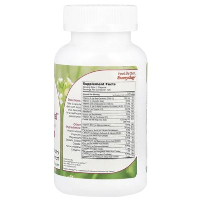 Zahler, Total One Prenatal, Essential Once-Daily Prenatal, 120 Capsules Zahler, Total One Prenatal, Essential Once-Daily Prenatal, 120 Capsules
