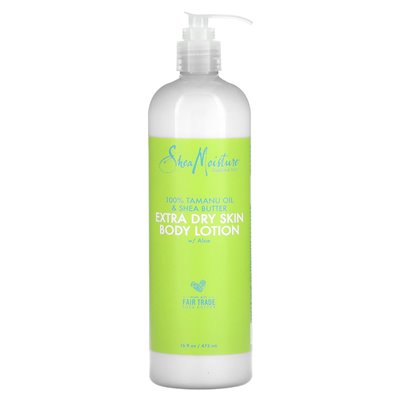 Sheamoisture, 100% masło Tamanu i Shea, dodatkowy suchy balsam do ciała z aloesem, 16 fl oz (473 ml)