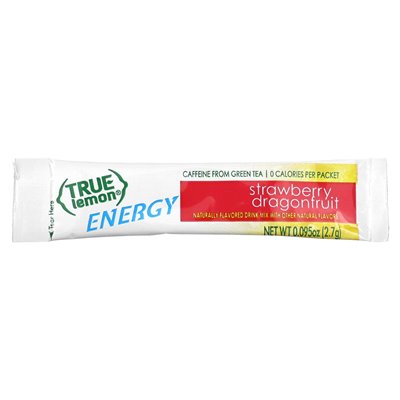 Real Citrus, Real Lemon, Energy, Strawberry Dragon, 6 Packs, 0.095 oz (2.7 g)