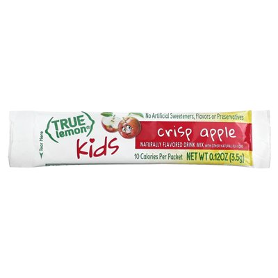 Real Citrus, Real Lemon, Kids Drink Mix, Crispy Apple, 10 Packets, 0.12 oz (3.5 g)