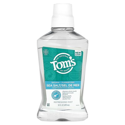 Tom's of Maine, Płukanka do Jam Ustnych, Bez Fluoru, Orzeźwiające Miętowe, 16 fl oz (473 ml) Tom's of Maine, Płukanka do Jam Ustnych, Bez Fluoru, Orzeźwiające Miętowe, 16 fl oz (473 ml)