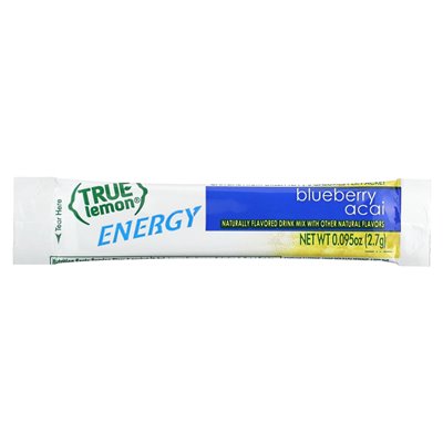 Real Citrus, Real Lemon, Energy, Berry Acai, 6 Packets, 0.095 oz (2.7 g)
