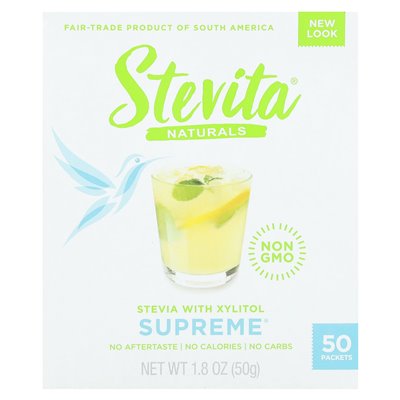 Stevita, Naturals, Stevia mit Xylitol, Supreme, 50 Päckchen, 1,8 oz (50 g)