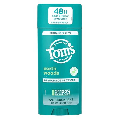Tom's of Maine, dodatkowe skuteczne antyperspirant, North Woods, 3,25 uncji (92 g)