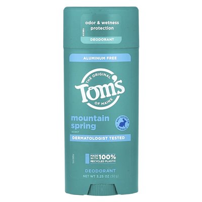 Tom's of Maine, aluminiowy dezodorant, Mountain Spring, 3,25 uncji (92 g)