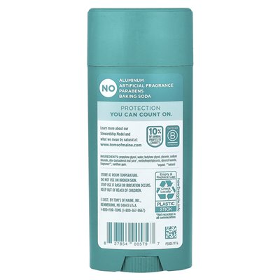 Tom's of Maine, aluminiowy dezodorant, Mountain Spring, 3,25 uncji (92 g)