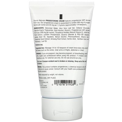 Source Naturals, Progesterone Cream, 4 oz (113.4 g)