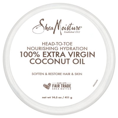 Sheamoisture, odżywcze hydratacja od stóp do głów, 100% olej kokosowy z pierwszego tłoczenia, 14,5 fl oz (411 ml)