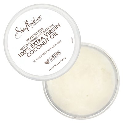 Sheamoisture, odżywcze hydratacja od stóp do głów, 100% olej kokosowy z pierwszego tłoczenia, 14,5 fl oz (411 ml)