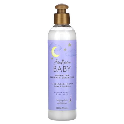 Sheamoisture, Baby, Nighttime Pre-Wash Detangler, Manuka Honey & Lavender, 8 Fl Oz (237 ml) Sheamoisture, Baby, Nighttime Pre-Wash Detangler, Manuka Honey & Lavender, 8 Fl Oz (237 ml)