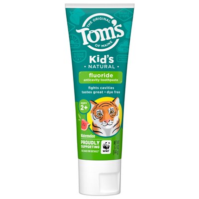 Tom's of Maine, naturalna pasta do zębów z fluorkiem, arbuz, 5,1 uncji (144 g)
