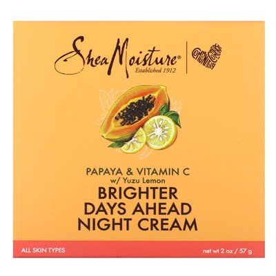 Sheamoisture, jaśniejsze dni do przodu, krem nocny, papa i witamina C w/ yuzu cytryna, 2 uncje (57 g) Sheamoisture, jaśniejsze dni do przodu, krem nocny, papa i witamina C w/ yuzu cytryna, 2 uncje (57 g)