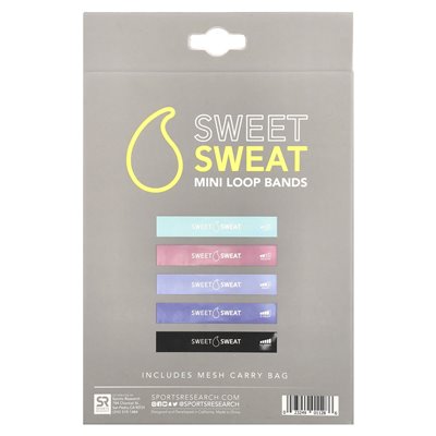 Badania sportowe, Sweet Sweat®, Mini Loop Bands, 5 zespołów pętli