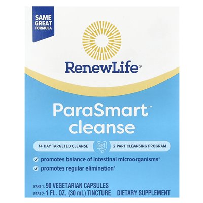 Renewal of Life, Parasmart Cleanse, 14-Day Targeted Cleanse, 2-Piece Renewal of Life, Parasmart Cleanse, 14-Day Targeted Cleanse, 2-Piece