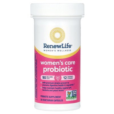 Renew Life, Women's Wellness, Women's Probiotic, 90 Billion CFU, 30 Vegetarian Capsules