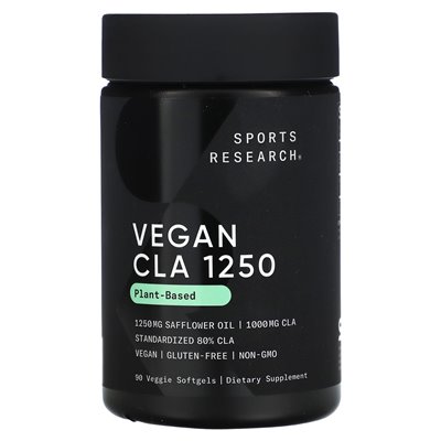 Badania sportowe, wegańskie CLA 1250, 1250 mg, 90 warzyw miękkich