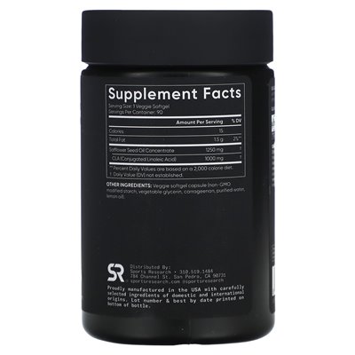 Badania sportowe, wegańskie CLA 1250, 1250 mg, 90 warzyw miękkich