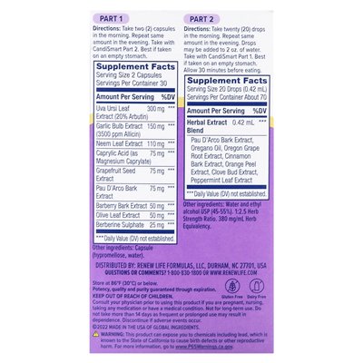 Renew Life, Candismart Cleanse, 14-tägige gezielte Reinigung, 2-teilig