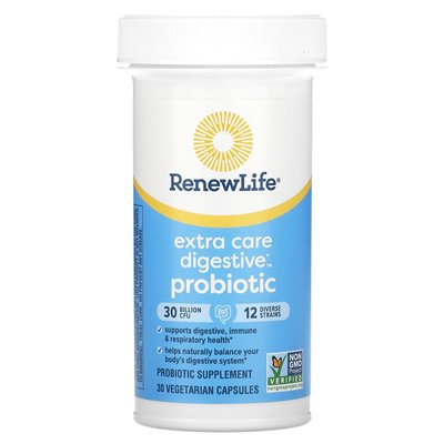 Renew Life, Extra Digestive Care Probiotic, 30 Milliarden KBE, 30 vegetarische Kapseln