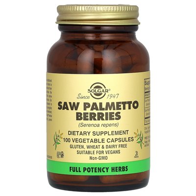 Solgar, Saw Palmetto Berries, 100 Vegetable Capsules