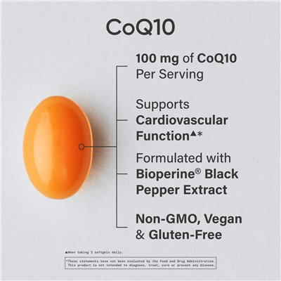 Sports Research, COQ10, klasa USP z bioperiną, 100 mg, 30 warzyw softgels