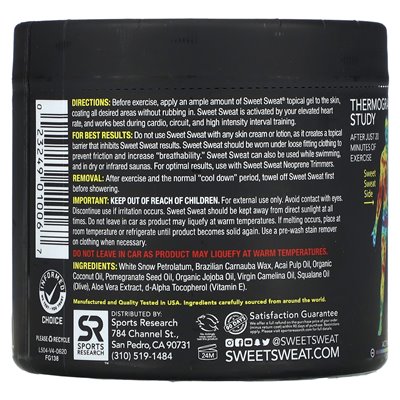 Badania sportowe, Sweet Sweat®, wzmacniacz treningu, bezzapachowy, 13,5 uncji (383 g)