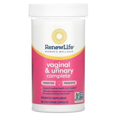 Renew Life, Frauen-Wellness, Vaginal- und Vollurinal, 60 vegetarische Kapseln