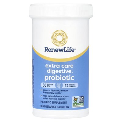 Renew Life, Extra Care Probiotic™, 50 Milliarden KBE, 90 vegetarische Kapseln