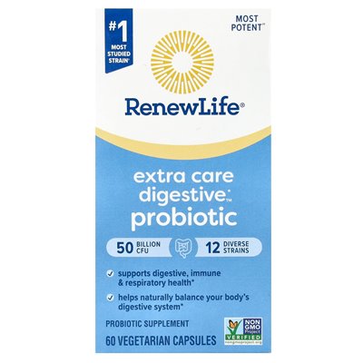 Life Renewal, Extra Digestive Care Probiotic, 50 Milliarden KBE, 60 vegetarische Kapseln