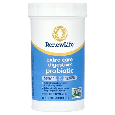 Life Renewal, Extra Digestive Care Probiotic, 50 Milliarden KBE, 60 vegetarische Kapseln