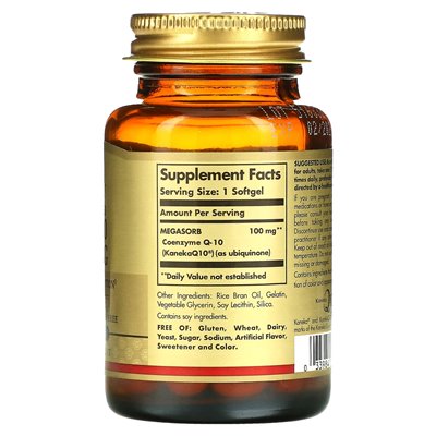 Solgar, Megasorb COQ-10, 100 mg, 90 miękkich