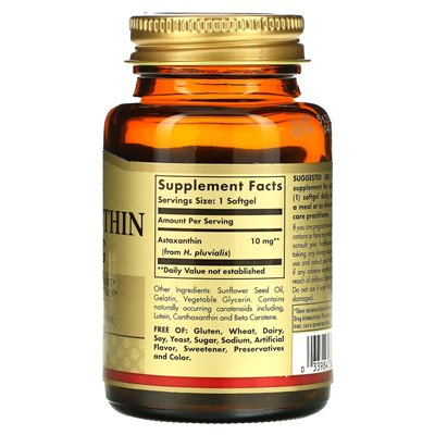 Solgar, Astaxanthin, 10 mg, 30 Soft
