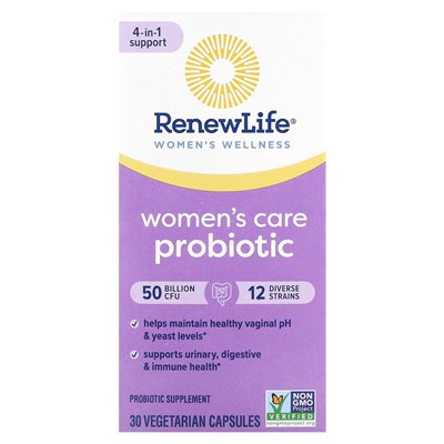 Renew Life, Probiotikum für Frauenpflege, 50 Milliarden KBE, 30 vegetarische Kapseln