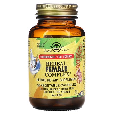 Solgar, Herbal Female Complex, 50 Veg Capsules