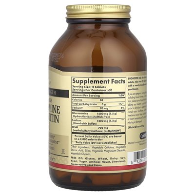Solgar, glukozamina chondroitin MSM, potrójna siła, 120 tabletek Solgar, glukozamina chondroitin MSM, potrójna siła, 120 tabletek
