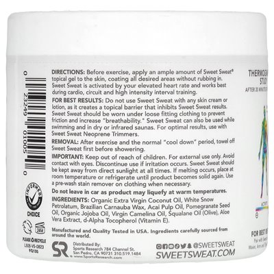 Badania sportowe, Sweet Sweat®, Enhancer treningowy, kokos, 13,5 uncji (383 g) Badania sportowe, Sweet Sweat®, Enhancer treningowy, kokos, 13,5 uncji (383 g)