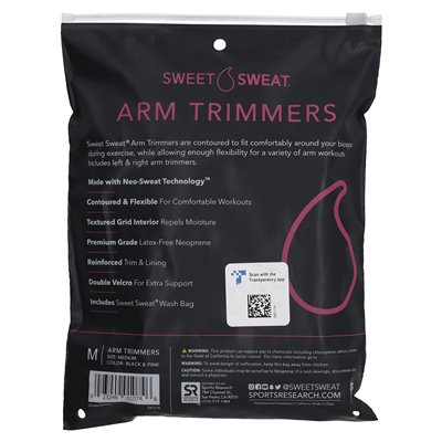 Sports Research, Słodka Pot Arm Trimmery, Unisex-Regular, Różowy, 1 para