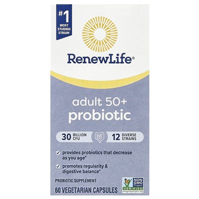 Renew Life, Probiotika für Erwachsene ab 50, 30 Milliarden KBE, 60 vegetarische Kapseln