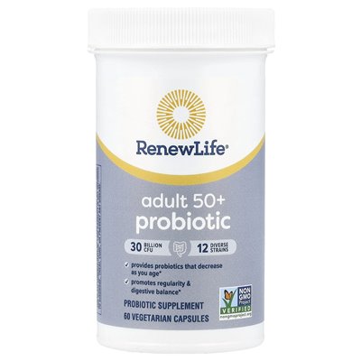 Renew Life, Probiotika für Erwachsene ab 50, 30 Milliarden KBE, 60 vegetarische Kapseln