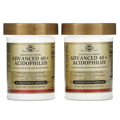 Solgar, Advanced 40+ Acidophilus, 120 kapsułek warzywnych Solgar, Advanced 40+ Acidophilus, 120 kapsułek warzywnych