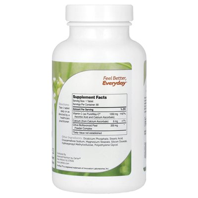 Zahler, Pure Way-C, witamina C i bioflawonoidów, 1000 mg, 90 tabletek