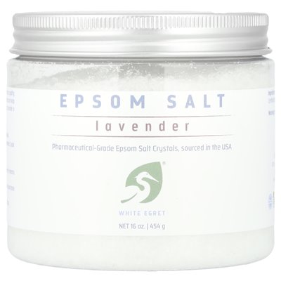 White Egret Personal Care, Sól Epsom, Szafran, 16 uncji (454 g)