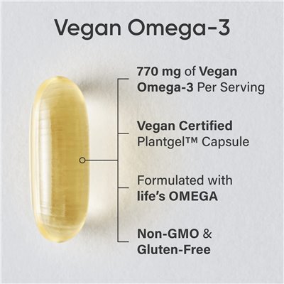 Sports Research, Vegan Omega-3, 60 Vegetarian Softgels