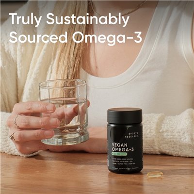 Badania sportowe, wegańskie omega-3, 60 wegetariańskich softgels