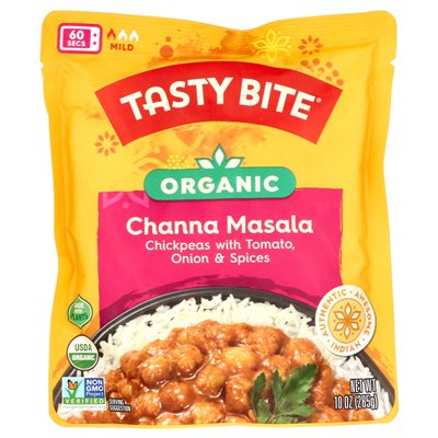 Tasty Bite, Bio-Channa-Masala, mild, 10 Unzen (285 g) Tasty Bite, Bio-Channa-Masala, mild, 10 Unzen (285 g)