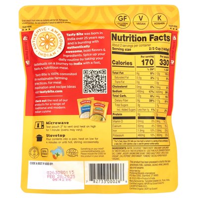 Tasty Bite, Bio-Channa-Masala, mild, 10 Unzen (285 g) Tasty Bite, Bio-Channa-Masala, mild, 10 Unzen (285 g)