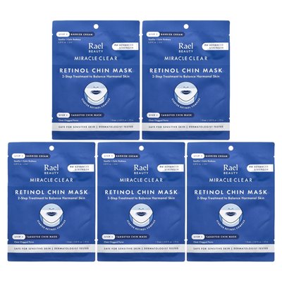Rael, Miracle Clear, Retinol Chin Beauty, Barrierecreme, 10-teiliges Set