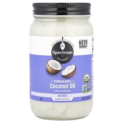 Spectrum Culinary, Organic Coconut Oil, Refined, 14 Oz (414 ml)